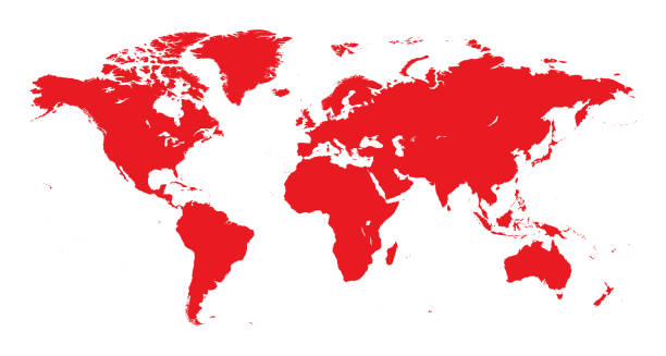 26,025 Red World Map Stock Photos, Pictures & Royalty-Free Images - iStock