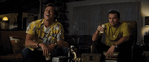 Image result for brad pitt in once upon a time in hollywood giphy