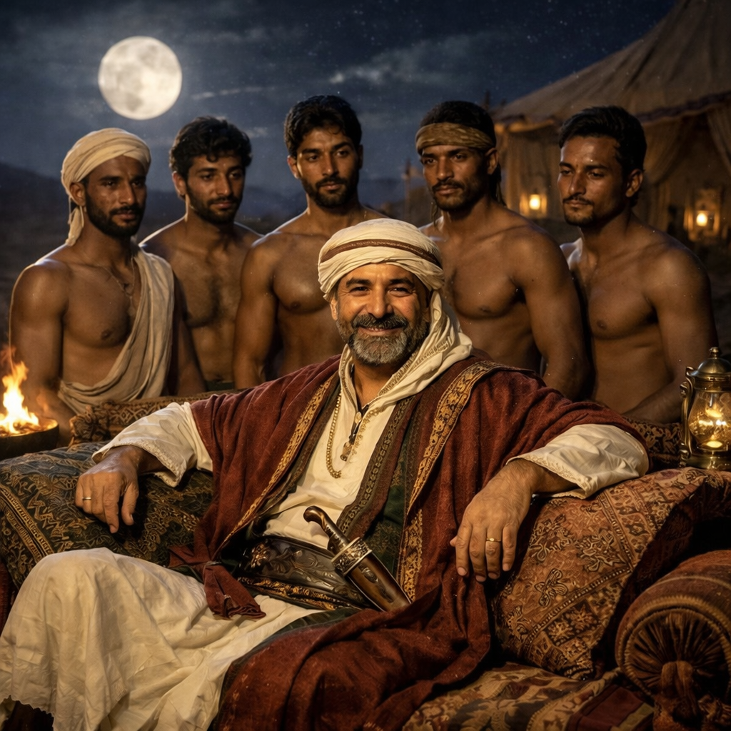 When the men of Al-Zutt rode Muhammad all night long · Thyreon