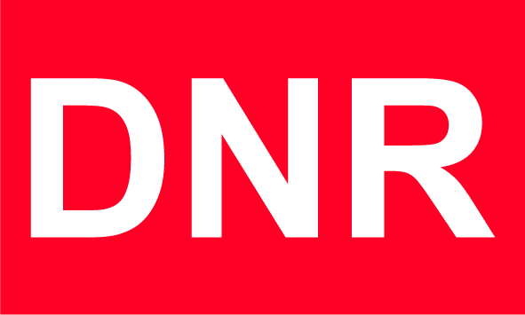 DNR Label - 50mm x 30mm White Text reversed out of Red - Walters Medical
