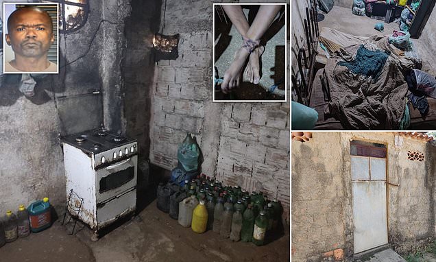 Chilling pictures reveal Brazil hellhole used by evil husband to keep wife and children as