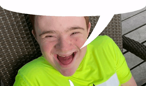 Downs Speech Bubble Sticker - Downs Speech bubble Sam - Discover & Share  GIFs