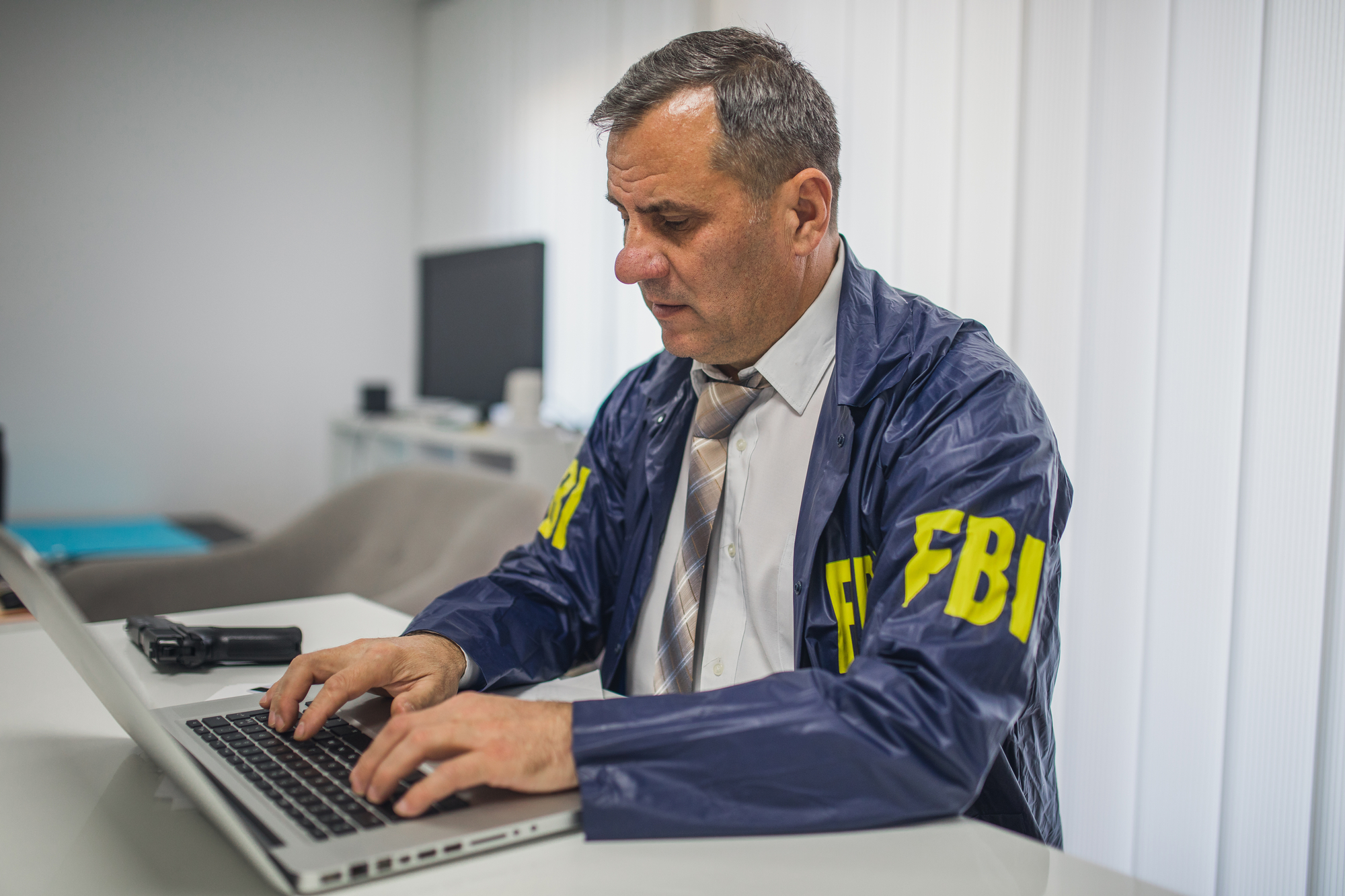 FBI typing on computer Blank Template - Imgflip