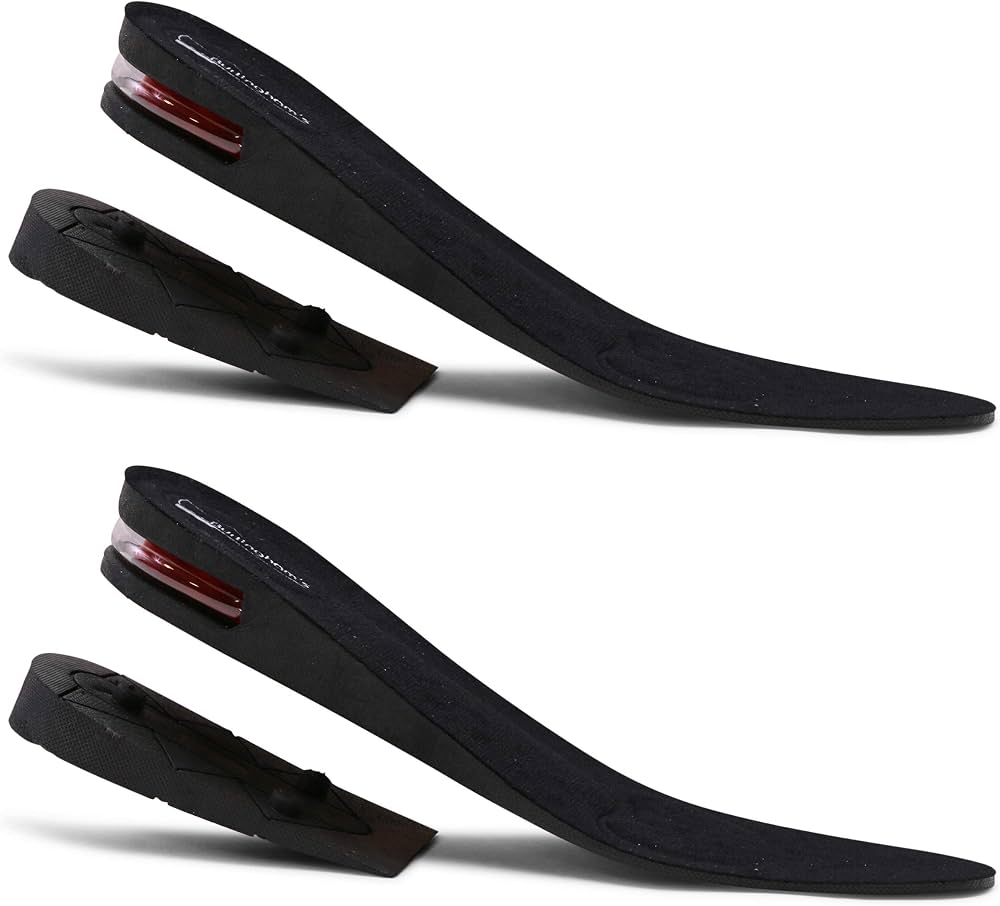Amazon.com: Burlingham's Height Increase Insole, Shoe Lifts for Men and  Women (2 Inch) Elevated, Cushioned Heel Inserts and Arch Support Insoles |  Lifted, Supportive Comfort and Breathable Black : Health & Household