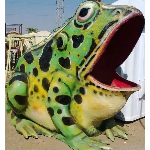 Big Frog without Slide Statue, Fiber Reinforced Plastic Statue, एफआरपी की  मूर्ति, एफआरपी स्टेचू in Talegaon Dabhade, Pune , Fibre House | ID:  13884396130