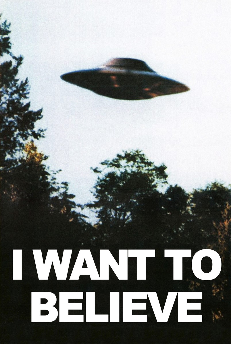 X-Files I want to believe POSTER #2 | 5 Sizes | UFO Alien dvd box set  mulder | eBay