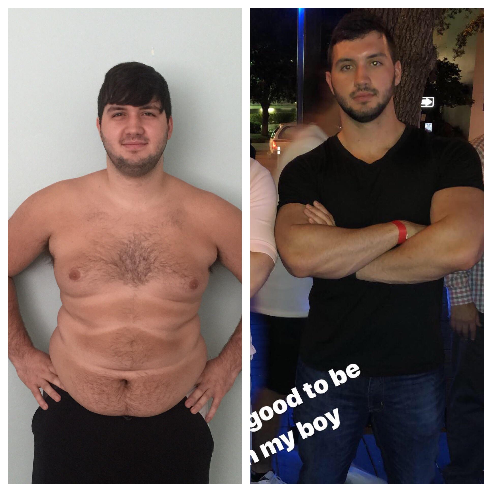 M/22/5'10” [265 lbs > 200 lbs = 65 lbs] ( 18 months) Its crazy how 65 pounds  makes you look like a different person! : r/progresspics