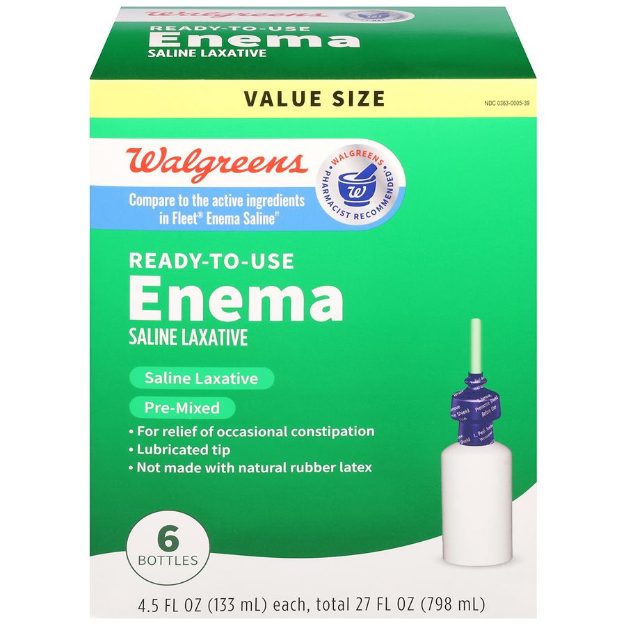 Walgreens Saline Enema Laxative