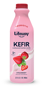 Strawberry Lowfat Kefir - Lifeway Kefir