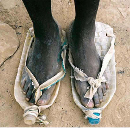 Africa | I am always amazed at how inventive they are with what we would  just throw away. | Shoes, Sandals, Life