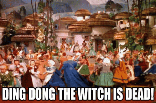 Ding Dong The Witch Is Dead Wizard Of Oz GIF - DingDongTheWitchIsDead  WizardOfOz GIFs | Wizard of oz, Witch, The wonderful wizard of oz