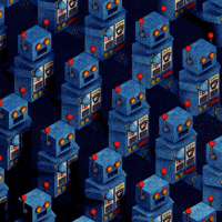 Robot Invasion GIF