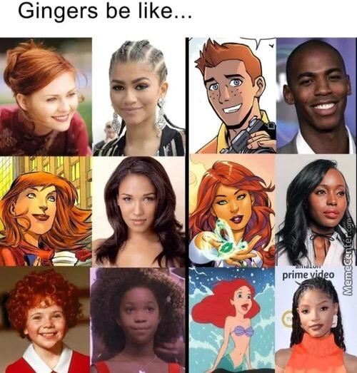 Gingers be like | The Little Mermaid Remake Controversy | Know Your Meme