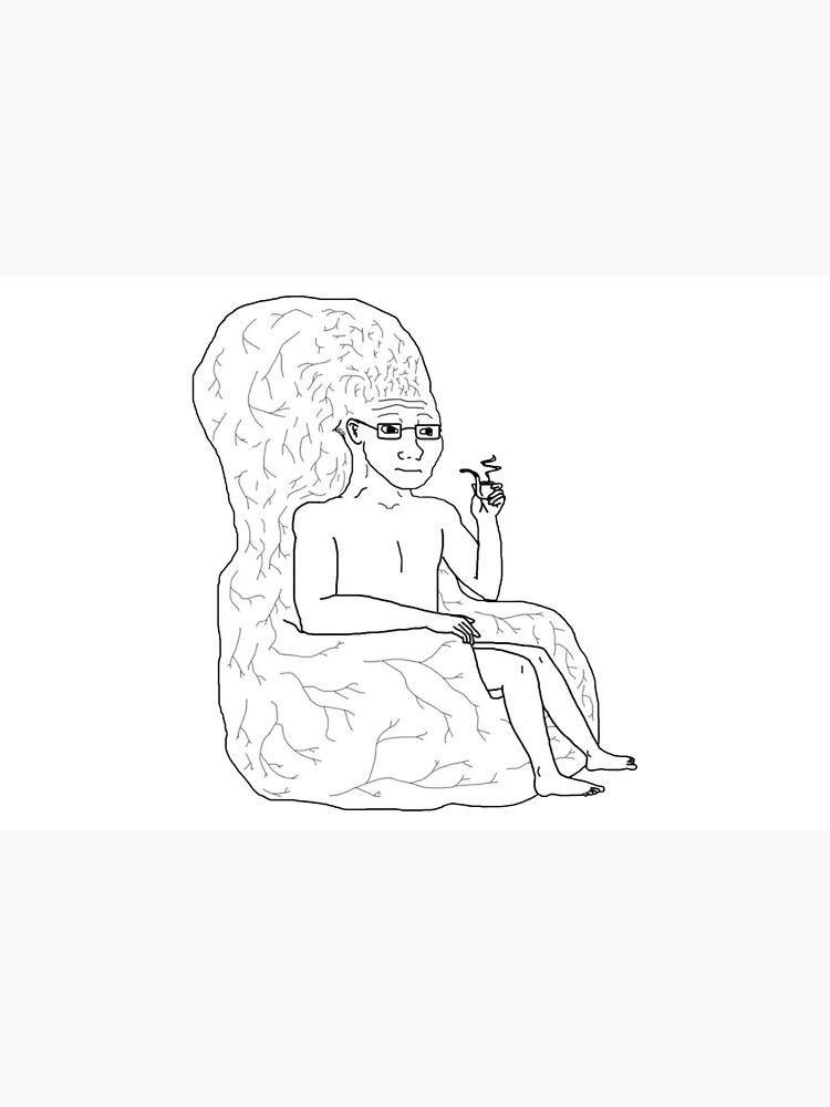 Big Brain Wojak Meme Photographic Print for Sale by tttatia | Redbubble