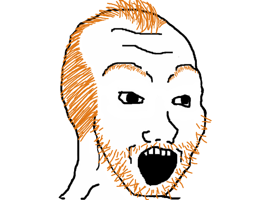 Sticker de liberumcerebri sur jvc adrien cuck wojak adrian adriened  adrianed roux rouquin candaule - Sticker ID : 173030