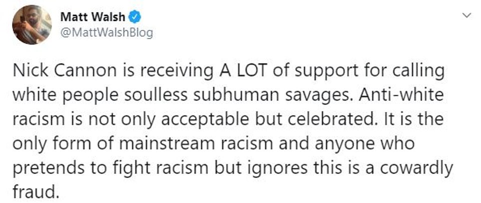 Some critics said Cannon's remarks promoted 'anti-white racism' and antisemitism