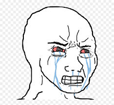 Image result for crying wojak mask