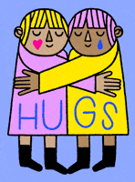Mental Health Hug GIF by Anke Weckmann