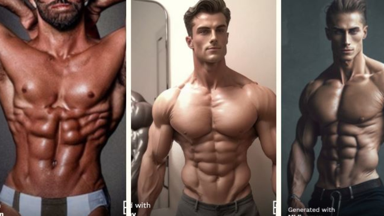 These are other images created using the second prompt. Picture: The Bulimia Project