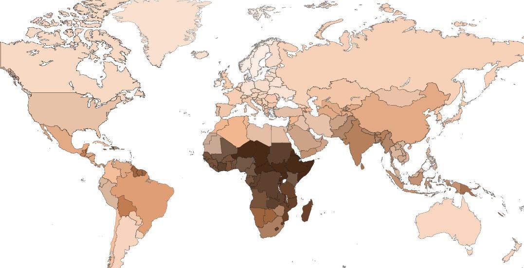 Average skin tone map : r/Maps