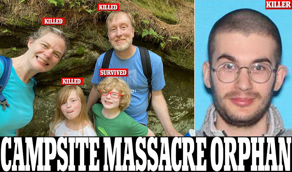 Boy, 9, orphaned after gunman shot his mother, father and sister, 6, at Iowa camp