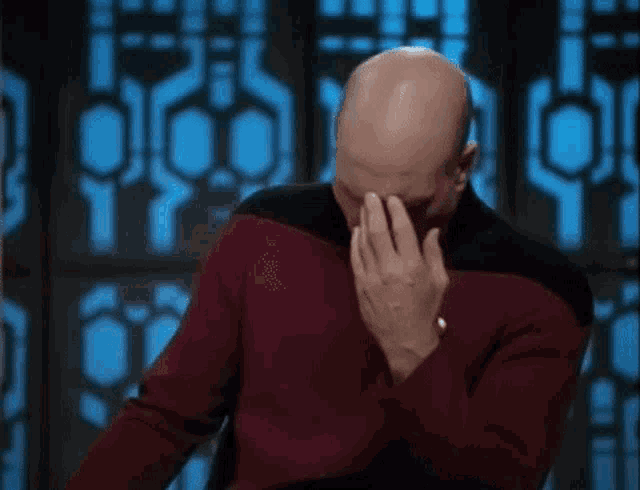 Jean Luc Picard Facepalm GIFs | Tenor