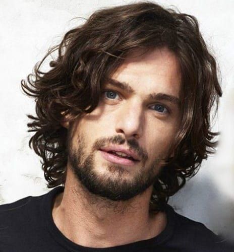 55 Medium Length Hairstyles for Men + Styling Tips - Men Hairstyles World |  Medium length hair styles, Long hair styles men, Curly hair men