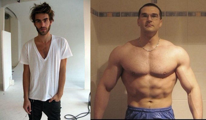 this is the same person before and after lifting for 10 ...