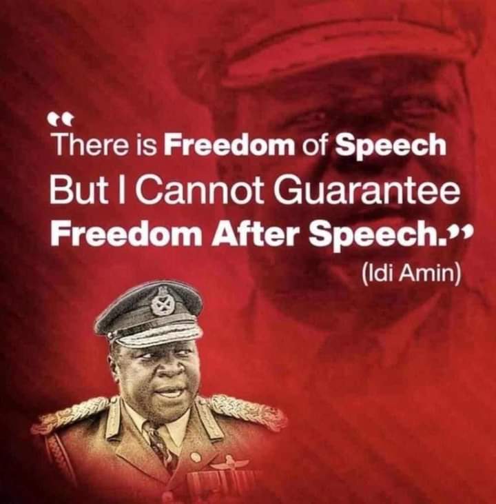 freedom of speech idi amin quote – despardes.com | Home & Abroad