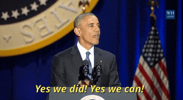 yes we did barack obama GIF by Obama