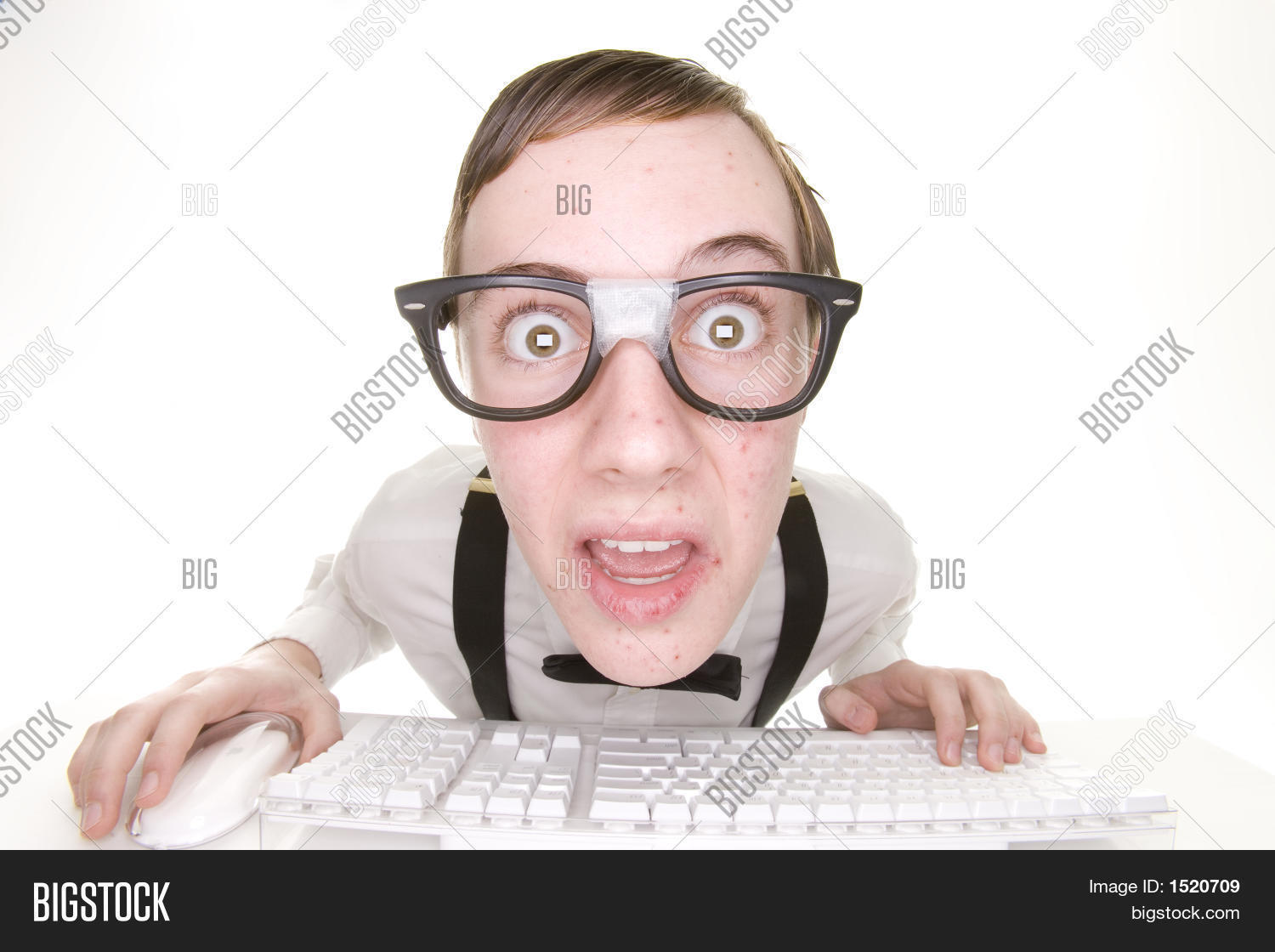 Shocked Computer Nerd Image & Photo (Free Trial) | Bigstock