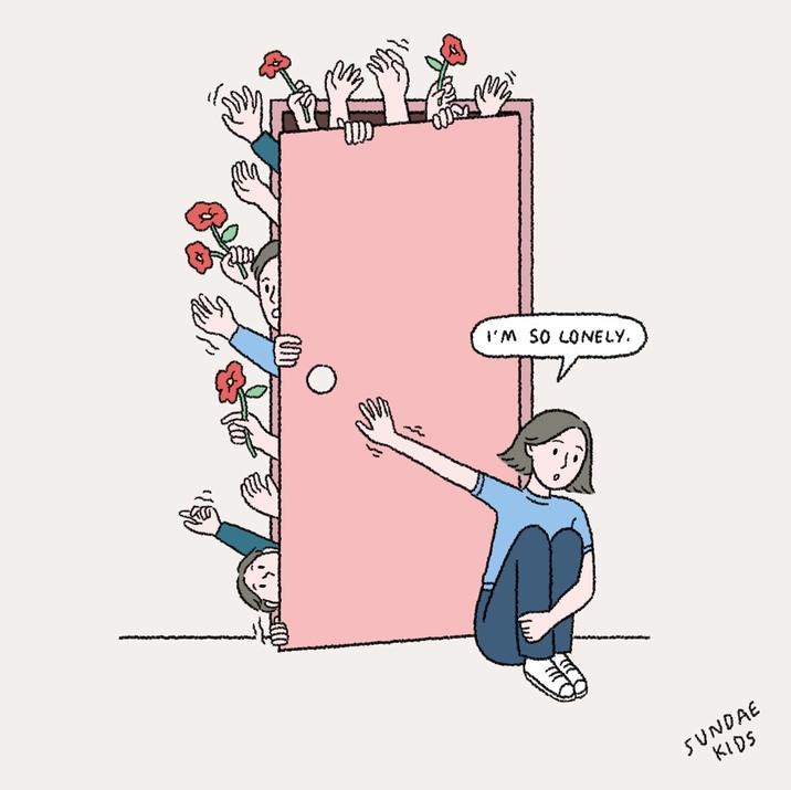 I'm So Lonely / Woman Shutting the Door | Know Your Meme