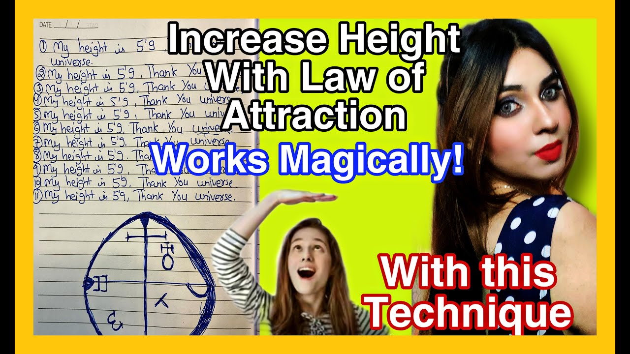 Increase Height-law of attraction-Manifest-Scripting-Affirmation-How to  Manifest Desired Height - YouTube