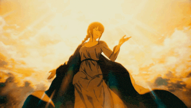 a drawing of a woman with her arms outstretched