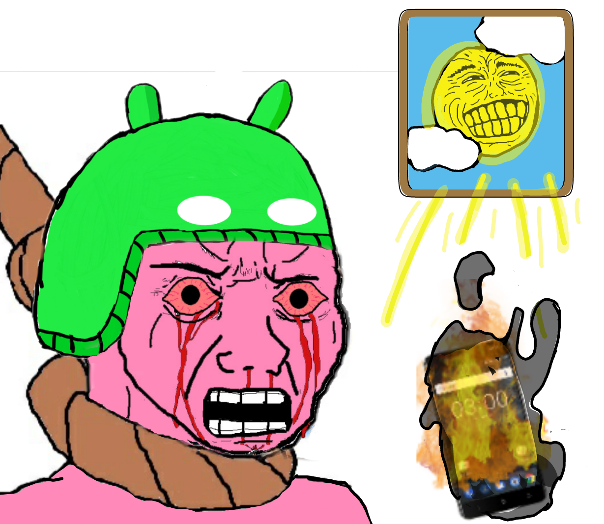 wojak Android | Android | Know Your Meme