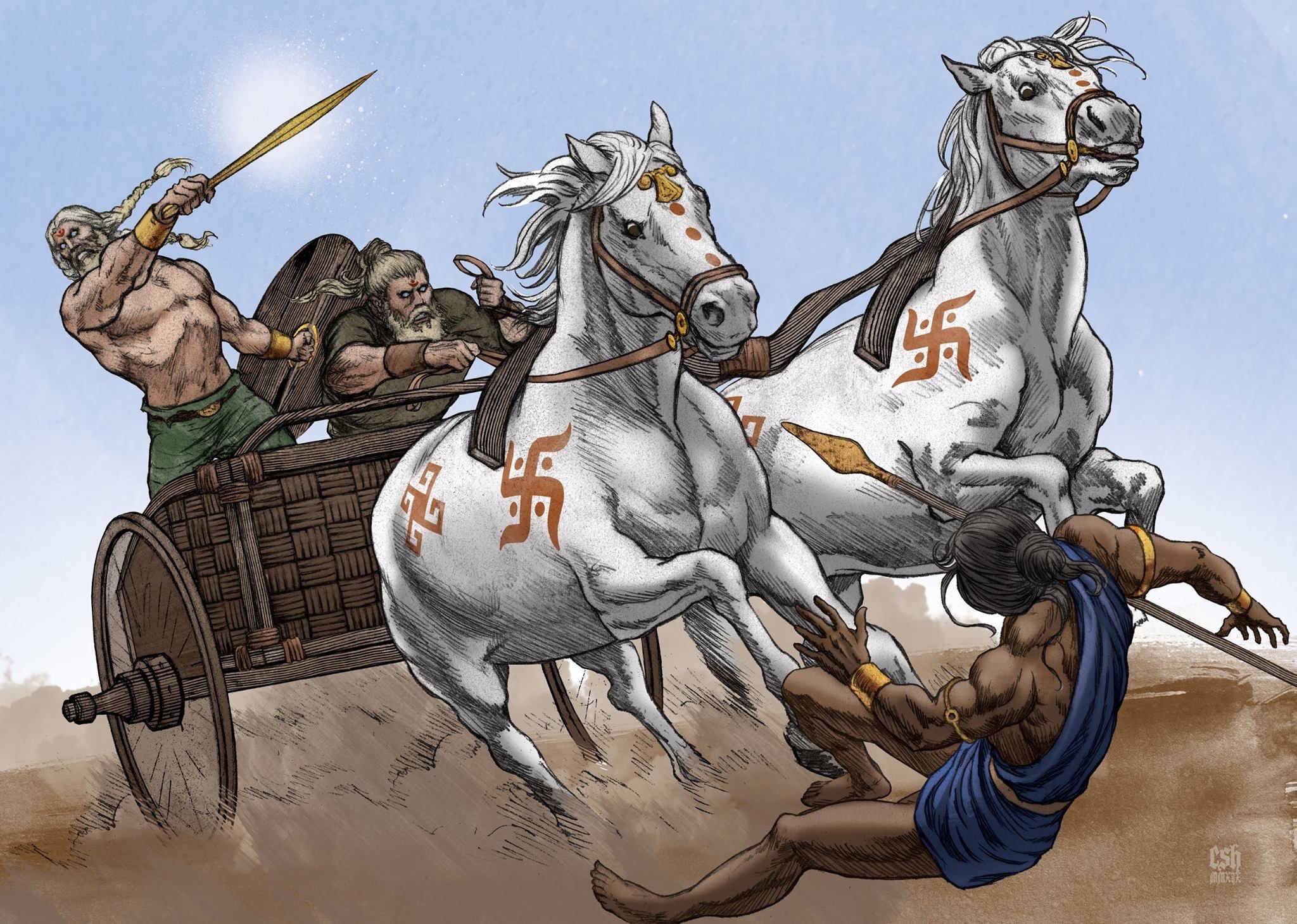 Aryan Invasion by Christian Sloan Hall | Nordicism | Know Your Meme