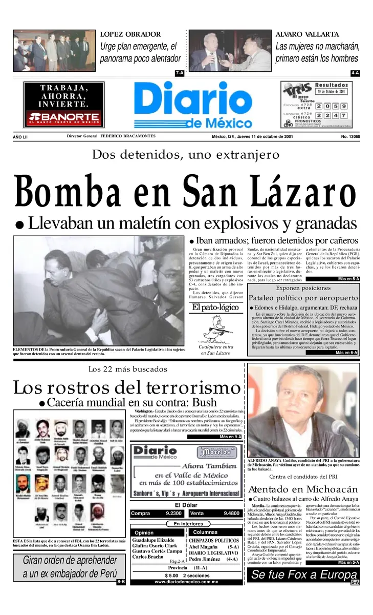 Diario de México - Bomba en San Lázaro.webp