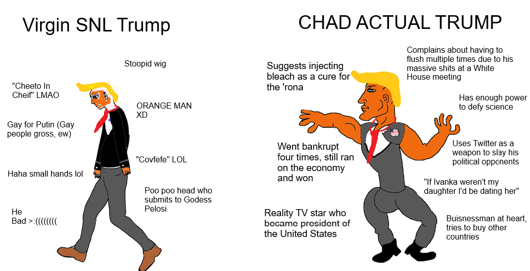 Virgin Trump VS Chad Trump : virginvschad