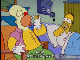 homer simpson smoking GIF