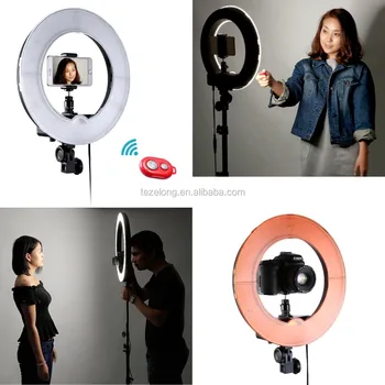 Led Ring Round Light Dimmable Dimmer Dim Adjustable Camera Photo Video  Portrait 18inch Led Photography Light 240pcs ...