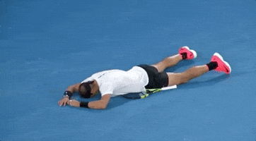 laying down rafael nadal GIF by Australian Open