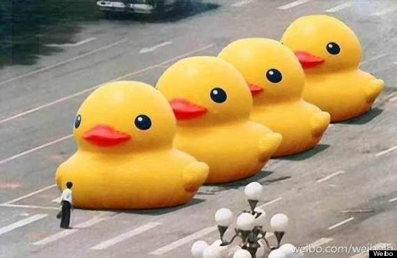 How A Rubber Duck Meme Sidestepped Censorship on Tiananmen Square ...