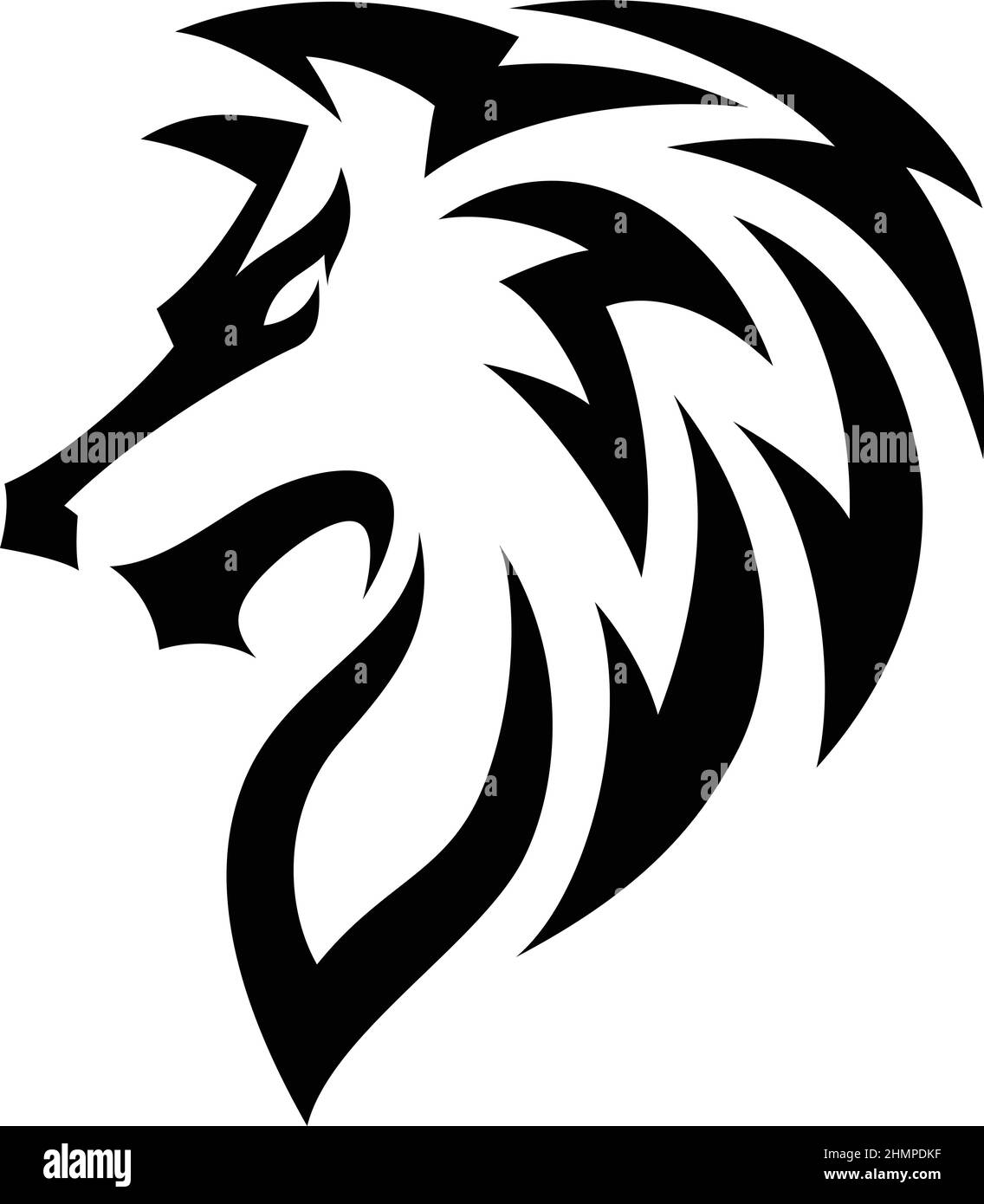 simple-design-of-wolf-head-tribal-tattoo-vector-2HMPDKF.jpg