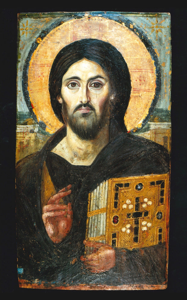 Greek orthodox icon of Jesus Christ Pantocrator (23) of Sinai, encaustic  icon – orthodoxmonasteryicons.com