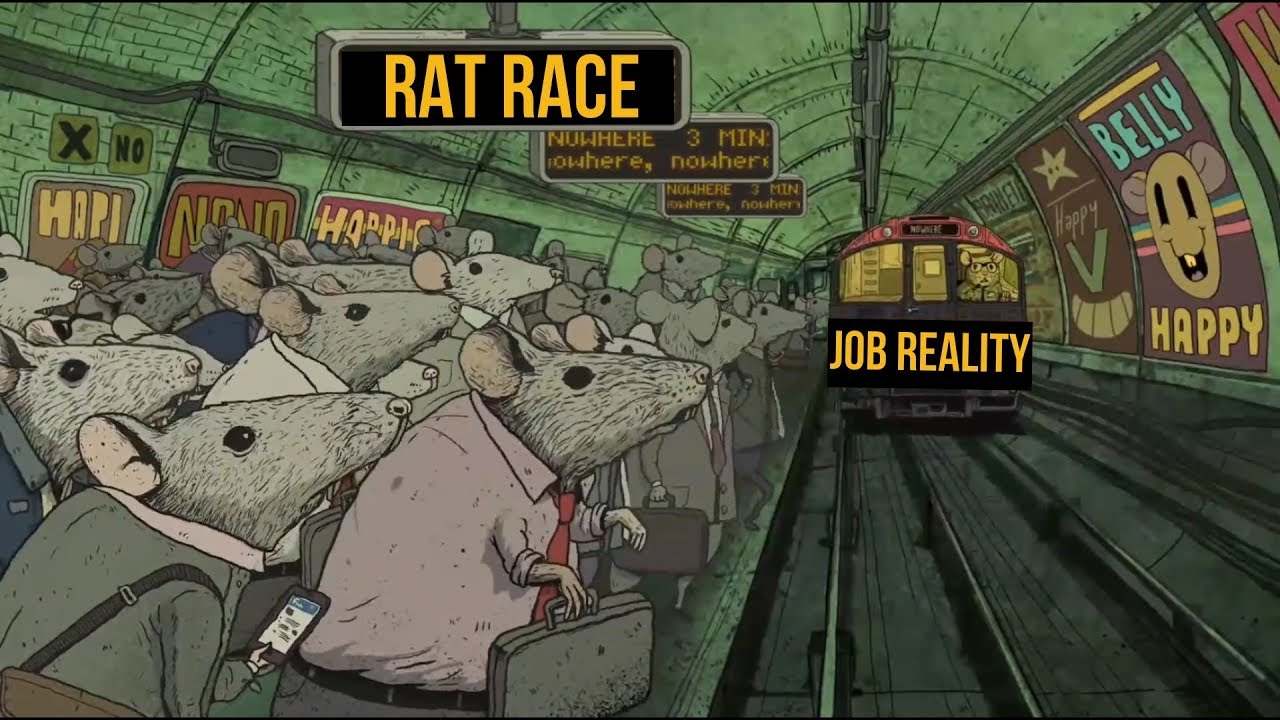 How To Escape The Rat Race Successfully - Happiness Mountain
