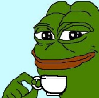Image result for pepe with coffee