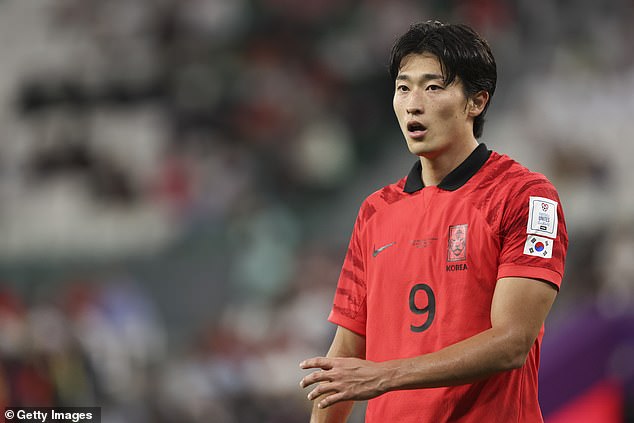South Korea striker Cho Gue-sung has garnered more than a million followers since the World Cup started