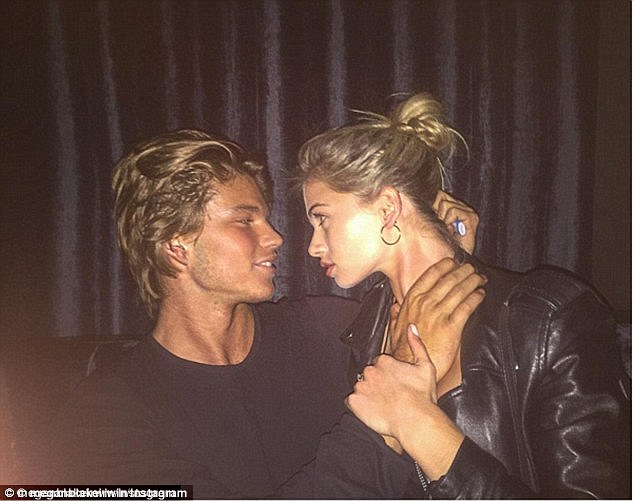 Jordan Barrett is pictured cosying up to a new lady - and she's not blonde!  | Daily Mail Online