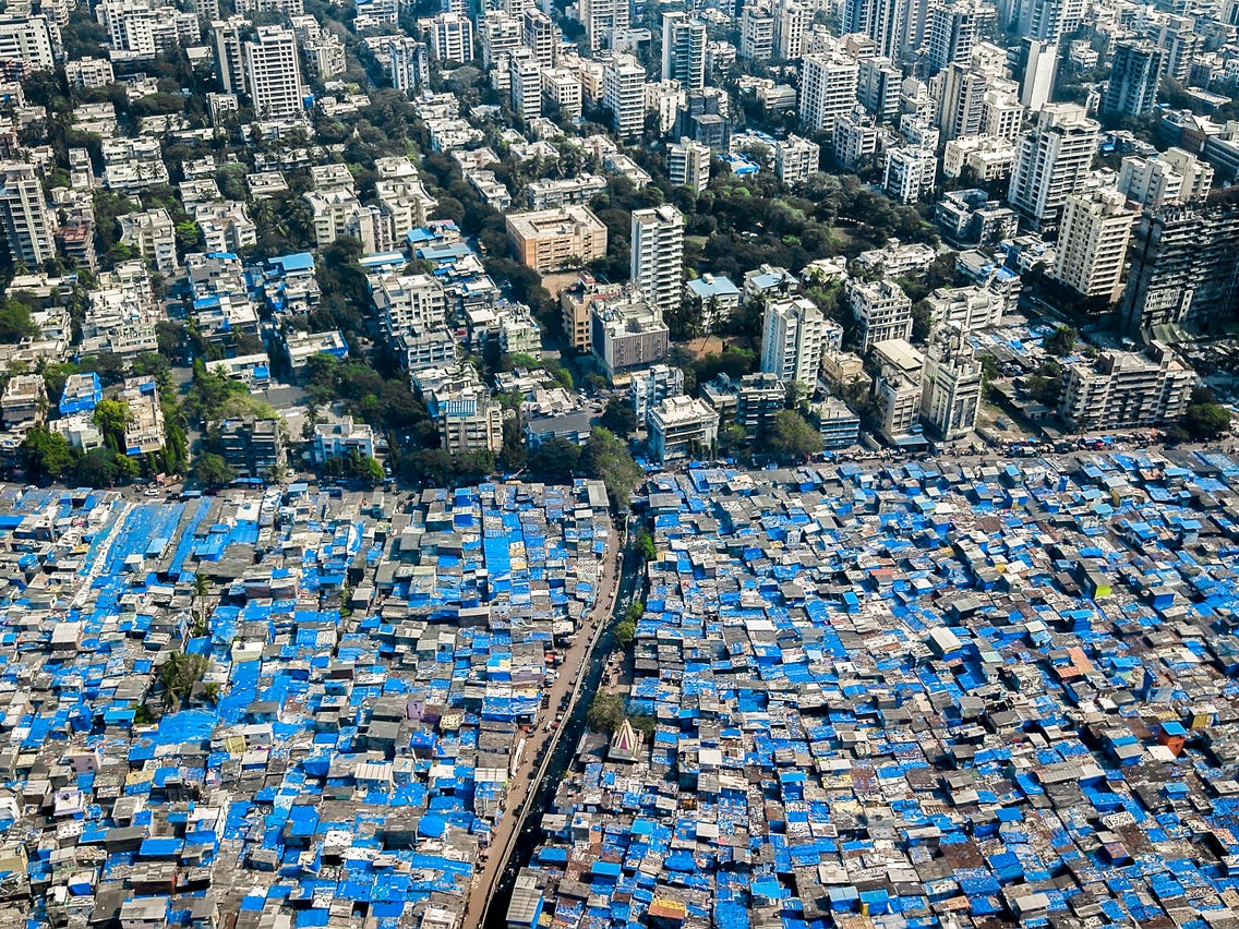 Mumbai Drone Photos Show Extreme Poverty and Extreme Wealth