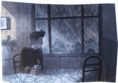 Rain Lonely GIF - Rain Lonely Alone - Discover & Share GIFs | Window  illustration, Illustration art, Art inspiration